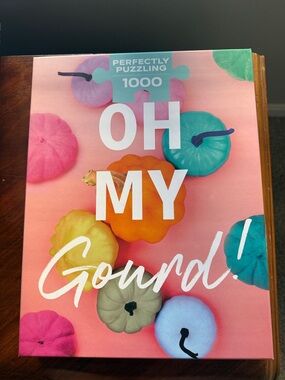 Oh My Gourd! 1000-Piece Jigsaw Puzzle - Colorful Pumpkin Artwork